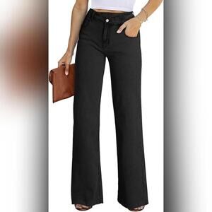 NWT Astylish Baggy Wide Leg Stretchy Boyfriend Denim Jeans, 16